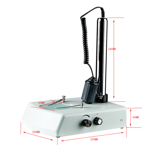 microscope boom stand vertical post pillar column halogen dual light microscope stand dual light