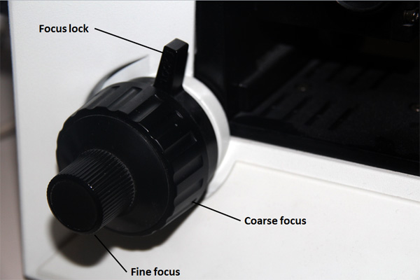 coarse and fine adjustment focus konb