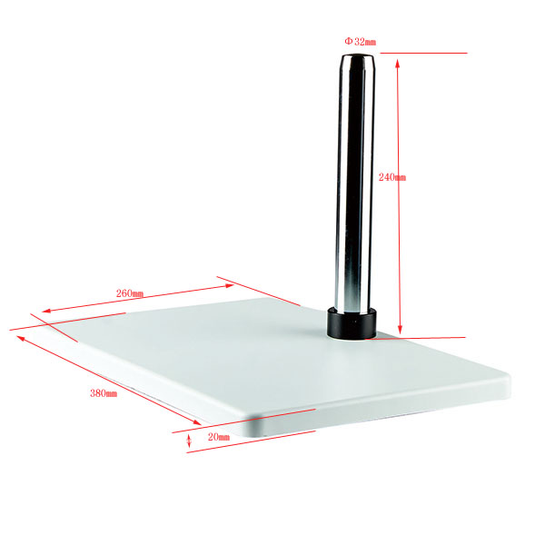 32mm pole microscope stand flat base