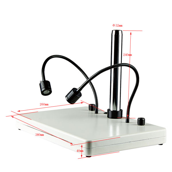 microscope stand gooseneck lighting diamension