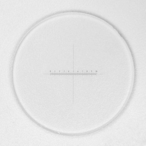 scale with crossline  reticle  eyepiece graticule  horizontal  micrometer - Image 2