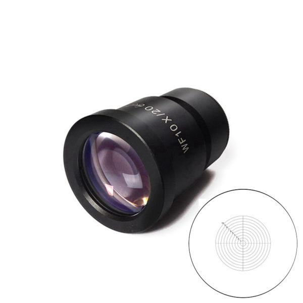 Concentric circle micrometer eyepiece reticle graticule optic glass - Image 2