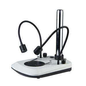 microscope stand double gooseneck led light