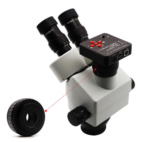 Mikroskop-Adapter, 0,5 x C-Mount-Objektiv, digitales Okular-Fotografie